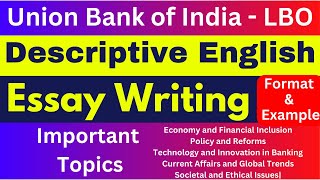 LBO Descriptive English Essay Writing  LBO Essay Writing Format  LBO English Essay Writing Example [upl. by Joe]