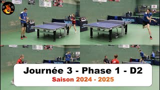 Journée 3  Phase 1  2425  Départementale 2  Un tournant pour passer 9  🏓 [upl. by Nosyarg]