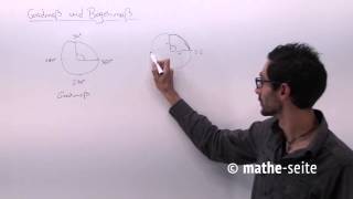 Gradmaß und Bogenmaß und wie man richtig damit rechnet  T0107 [upl. by Cleodel]