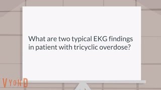 What are EKG changes seen with tricyclic overdose [upl. by Cecelia497]