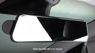 ARC4K Rear View Mirror Dash Cam Installation Guide in 20 Seconds [upl. by Nudd]