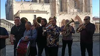 Fanfare Ciocarlia improvisando en la Catedral de Burgos [upl. by Dot]