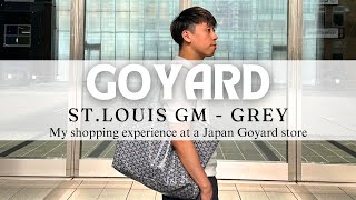 Goyard St Louis GM Tote Bag in Grey  My Shopping Experience at a Japan Goyard Store [upl. by Erich]