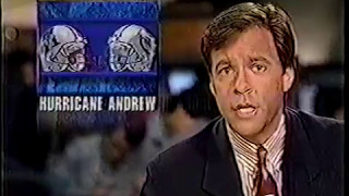 1992 Wk 01 Hurricane Andrew Forces Reschedule of Home Opener NBC Report [upl. by Eckhardt]