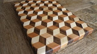 Woodworking  Making a 3d Tumbling cutting board [upl. by Alac]