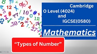 NUMBERS O LEVELS MATHS Part1 O LEVELS 4024 IGCSE 0580 olevelmaths igcsemaths [upl. by Delcina]