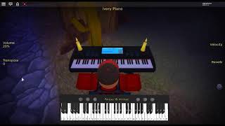 Amor Foda by Bad Bunny on a ROBLOX piano [upl. by Nevin]