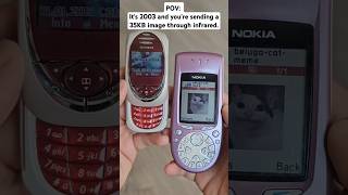 Sending a Image Via Infrared nokia siemens infrared throwback tbt 2000s oldschool phone gsm [upl. by Tattan]