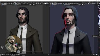 Sculpting Stylized John wick [upl. by Bock]