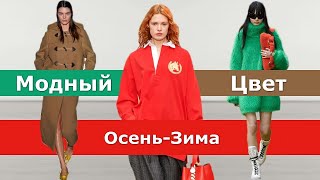 Модный цвет осень 2023 зима 2024  Тренды Топ15 палитры одежды [upl. by Jariv]