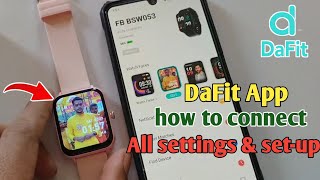 da fit smartwatch how to connect fire boltt da fit app se photo kaise lagaye [upl. by Forester]