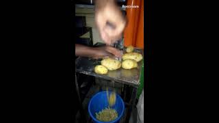 preparing chips potatoes [upl. by Clabo281]