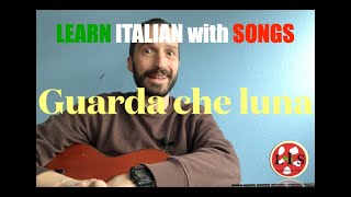 Italian Song Lyrics and Translation Fred Buscaglione’s Guarda che Luna [upl. by Suedaht]