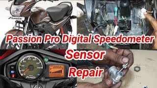 Hero Passion Pro Digital Speedometer Sensor Repair [upl. by Gloria]