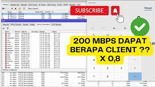 200 Mbps dapat berapa client yaaa  dikalikan 08 aja [upl. by Strohl84]