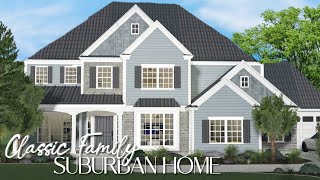 BLOXBURG Classic Family Suburban Home  Part 1 [upl. by Halika]