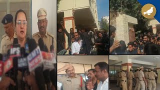 Hyderabad Tension in Old Citys School after students Clash DCP Sneha Mehra visit [upl. by Coltson28]