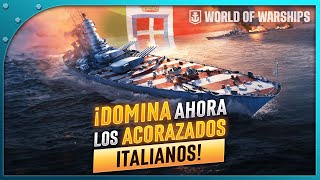 5 TRUCOS para CONVERTIRTE en IMPLACABLE con los ACORAZADOS ITALIANOS en WORLD OF WARSHIPS [upl. by Ranique]