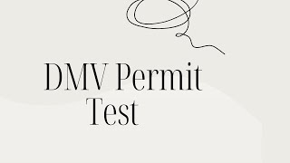 California DMV Permit Test [upl. by Noryak9]