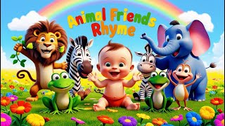 Animal Learning Rhyme  Fun Animal Sounds amp Movements with Baby LEARN KARIO G [upl. by Ahsiken864]