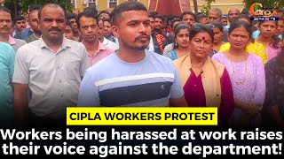 Cipla Workers Protest Workers being harassed at work raises their voice against the department [upl. by Emelia]