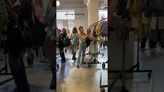 sample sale frenzy in soho nyc [upl. by Nnahteb]