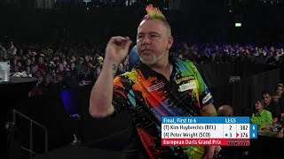 Peter Wright vs Kim Huybrechts  European Tour Throwback  2015 European Darts Grand Prix Final [upl. by Atalya]