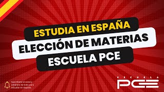 ✅ CÓMO elegir CORRECTAMENTE tus asignaturas PCE UNED  ⭐ Escuela PCE [upl. by Alexine]