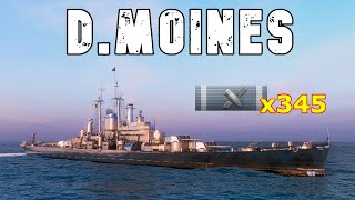 World of WarShips Des Moines  6 Kills 284K Damage [upl. by Lewison117]