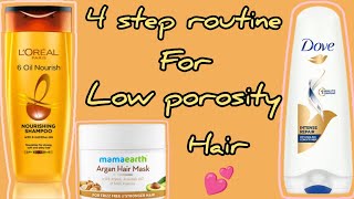 How to Care for Low Porosity Hair Complete Routine with BudgetFriendly Products🌻😍 [upl. by Carma]