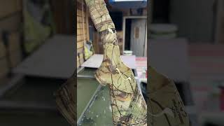 Hydro dipping camo gun stock country custom hunt outdoors outdoorlife shootinggear proshooter [upl. by Taddeusz]