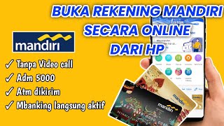 Cara Buka Rekening Tabungan Mandiri Online Terbaru [upl. by Ahseile]