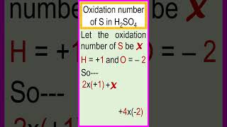 Determination of the oxidation number of S in H2SO4 chemistry [upl. by Acinomal524]