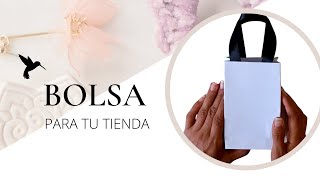 BOLSA de PAPEL para tienda TUTORIAL [upl. by Ahsiuqram382]