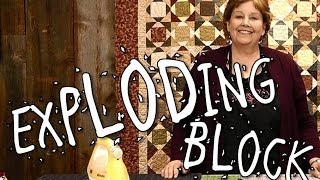 Exploding Block Quilt  Quilting Made Easy [upl. by Alejo]