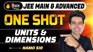 Units amp Dimensions  One Shot  Sambhav  JEE Main amp Advanced  jee2024 jee2025 namokaul [upl. by Claudy]