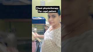 Copd patient copd asthma physiotherapy physiotherapist shorts doctor viralvideo [upl. by Nylsor]