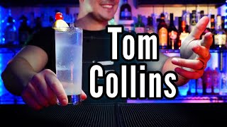 Cocktail Tom Collins 🍋 🍒 short GRAN CLASICO [upl. by Ligriv411]