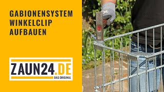 Gabionensystem Winkelclip aufbauen  Montagevideo  GAH Alberts [upl. by Cappello]