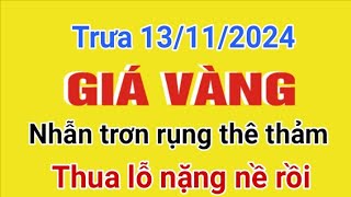 Giá vàng hôm nay 9999 trưa ngày 13112024 GIÁ VÀNG NHẪN 9999 Bảng giá vàng 24k 18k 14k 10k [upl. by Mcquillin]