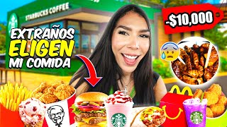 EXTRAÑOS ELIGEN MI COMIDA POR 24 HORAS 😱 Cecia Loaiza ✨ [upl. by Diet]