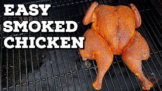 Smoked Chicken On A Pellet Grill  Easy Smoked Chicken Recipe [upl. by Caras]