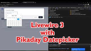 Livewire 3 with Pikaday Datepicker [upl. by Idyak758]