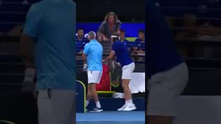 Tsitsipas assaults dad tennis [upl. by Froma]