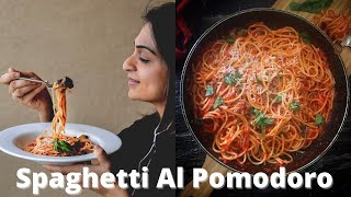 Spaghetti Al Pomodoro  Fresco E Basilico Ricetta  Italian Recipe  Easy Quick Home Made Recipe [upl. by Noisla]