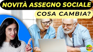 Novità Assegno Sociale👨‍🦳 Cosa cambia [upl. by Jerrol78]