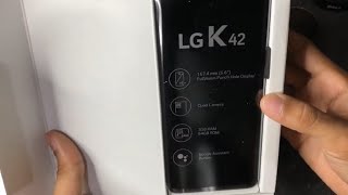 LG K42  Unboxing En Español [upl. by Acisey]