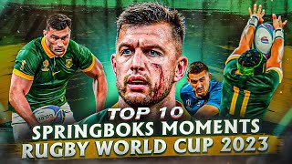 The Springboks Dominated Rugby World Cup 2023  Top 10 South African Moments [upl. by Acisey267]