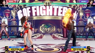 The King Of Fighters XV  Mai Shiranui vs Kyo Kusanagi KOF15 Hard AI KOFXV [upl. by Carmencita]