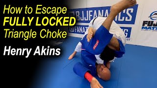 Escape FULLY LOCKED Triangle Choke  Henry Akins [upl. by Annmaria242]